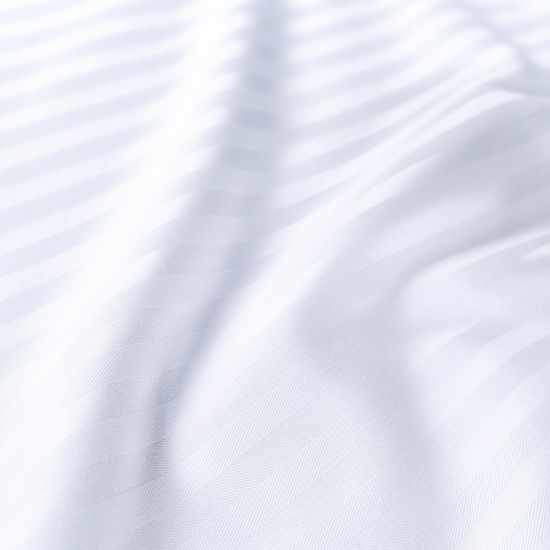 КПБ Premier страйп сатин, 1.5 спальный, 50х70, подод.150х215. простыня 140х200х30 .LINNEN