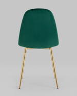 Стул Валенсия SN, велюр зеленый золотые ножки