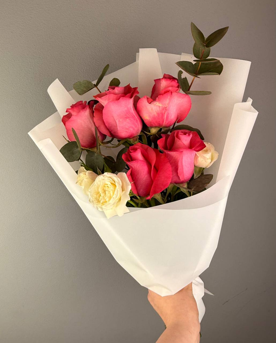 Букет-комплимент "Малиновый закат"