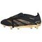 Элитные бутсы Adidas PREDATOR Низкие Черные золотые кроссовки