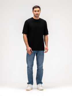 Футболка мужская плотная. Уголь