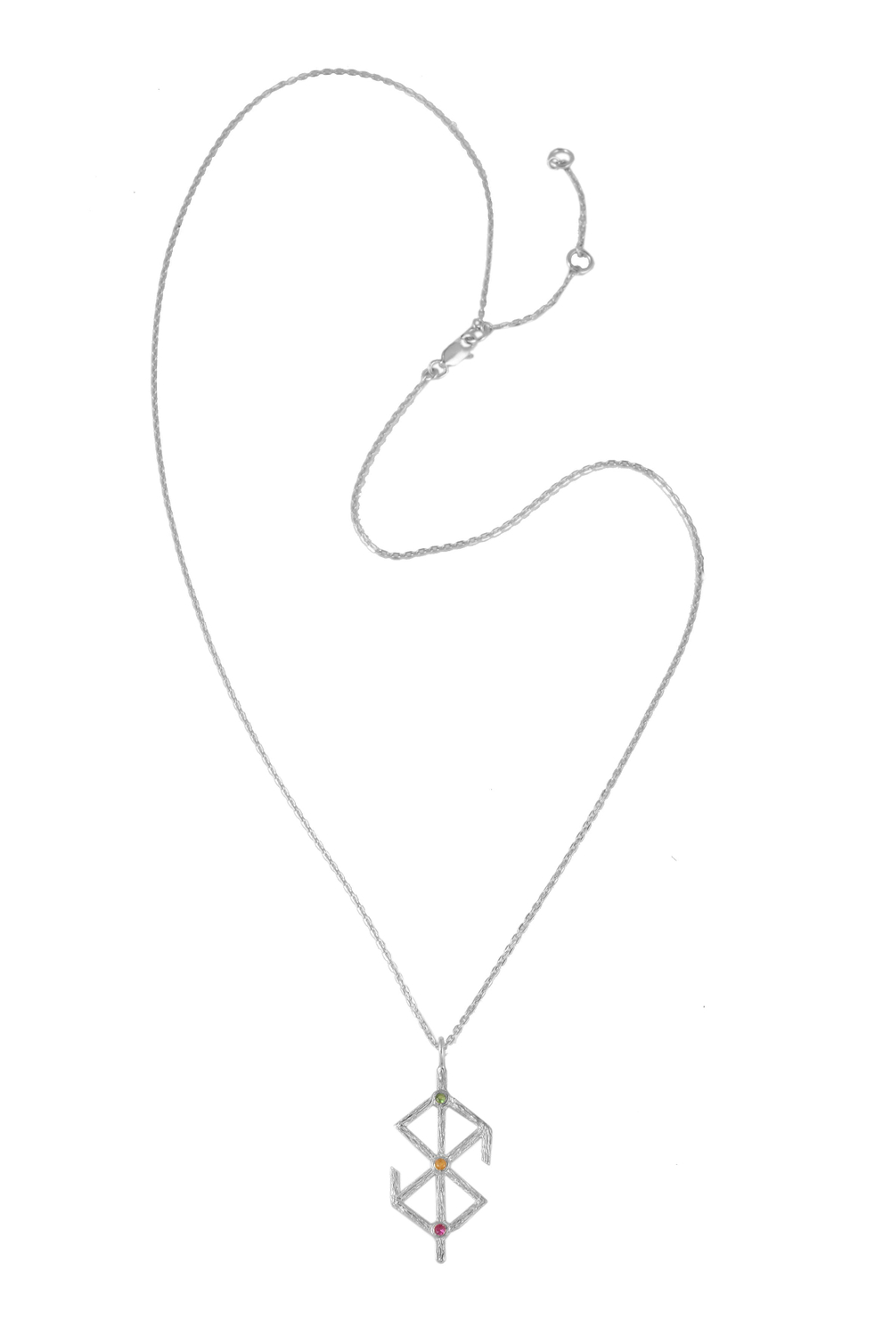 Подвеска "Жрица" на цепи, серебро