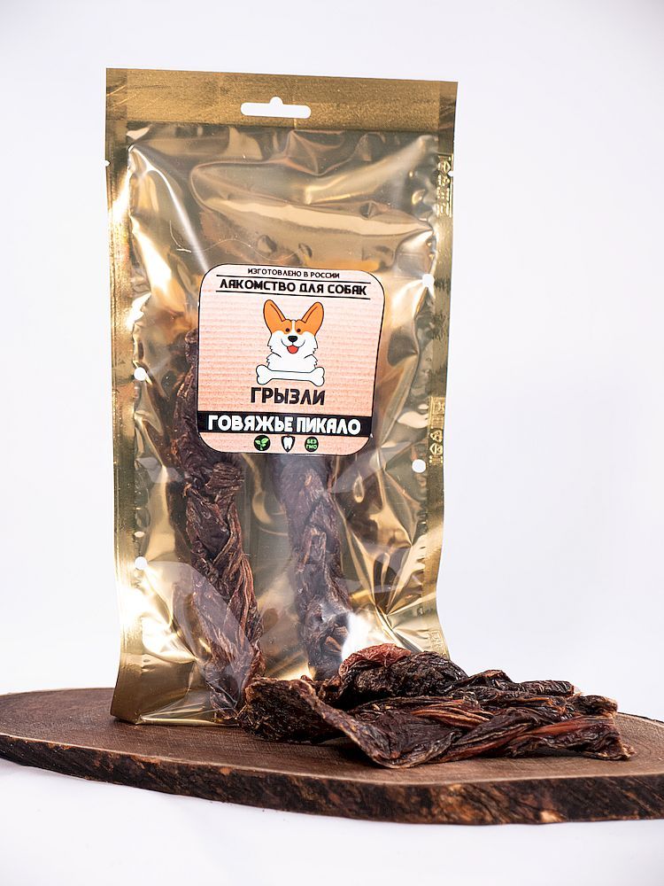 Лакомство "Грызли" для собак, Пикало говяжье 50г