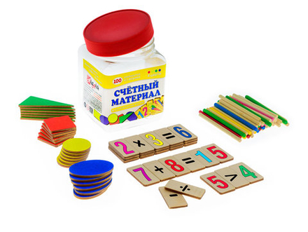 Счетный материал из дерева