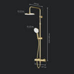 Душевая система с термостатом, золото AM.PM X-Joy F0785A499