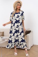 Платье Алсу  (синий/молочный) Р11-1244/2 Nikol