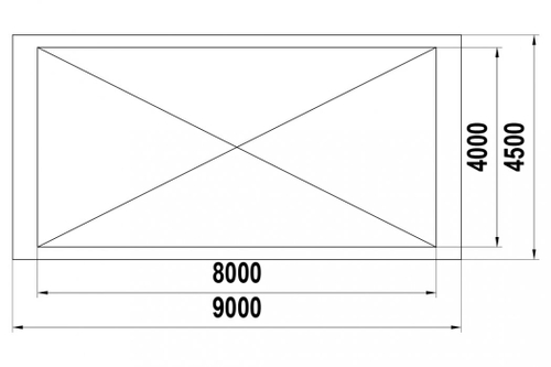 Теневой навес 32м2 ТН-4х8