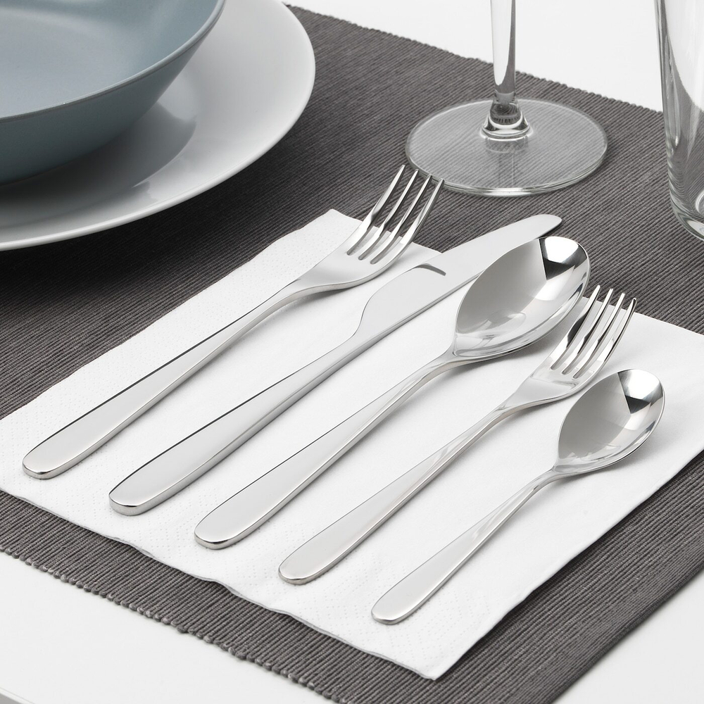 IKEA TILLAGD  (ИКЕА ТИЛЛАГД)  -  Набор столовых приборов, 24 предмета, нержавеющая сталь