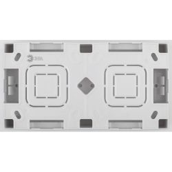 12-6102-12 ЭРА Коробка наклад. монтажа 2 поста, Эра12, графит
