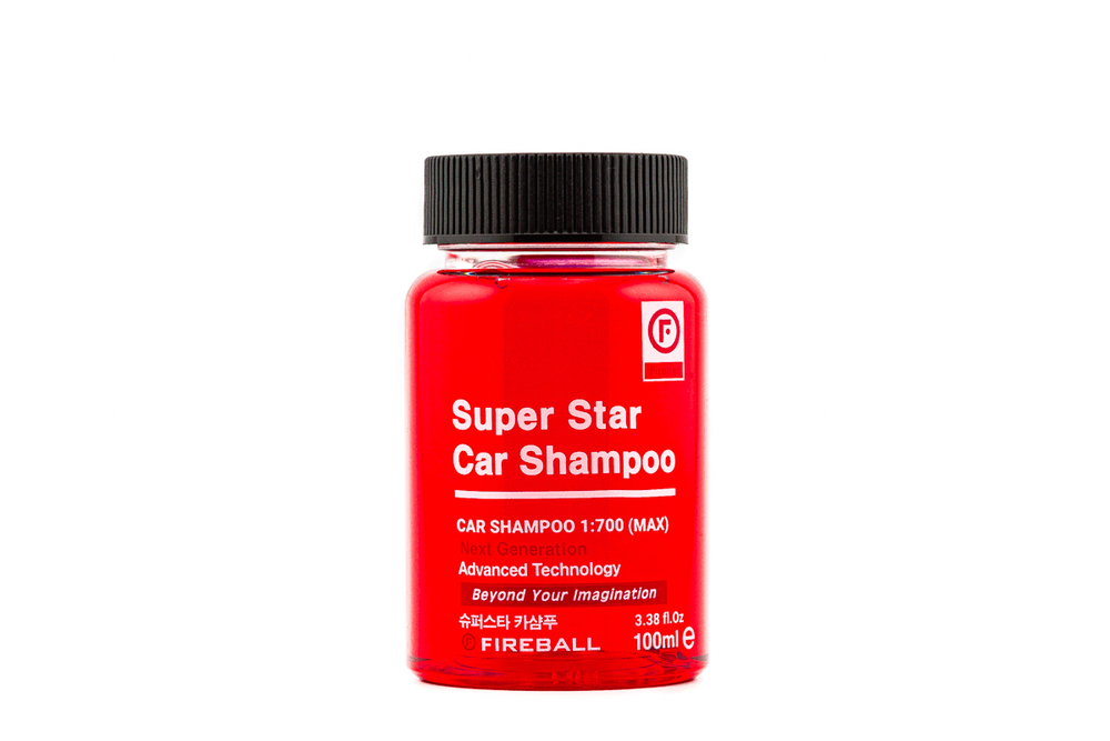 FIREBALL Шампунь для ручной мойки Super Star Car Shampoo 1:500 PH7 Папайя-Манго (красный) 100 мл.