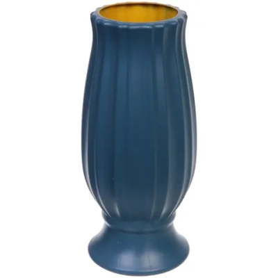 Ваза из пластика «Вивьен» 10*24см цвет морская волна