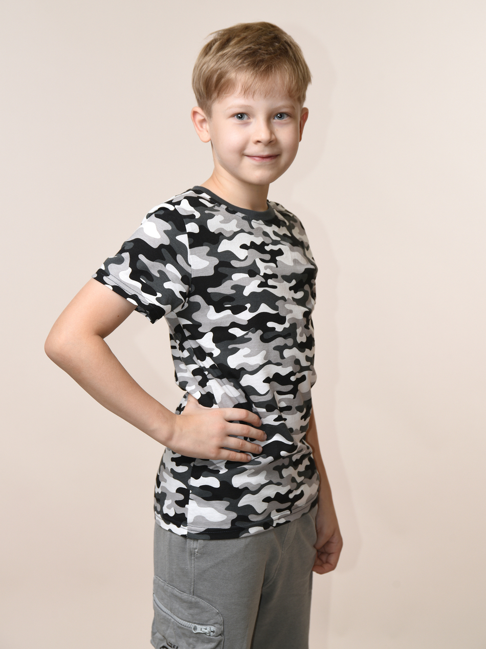 Футболка для мальчика камуфляжная