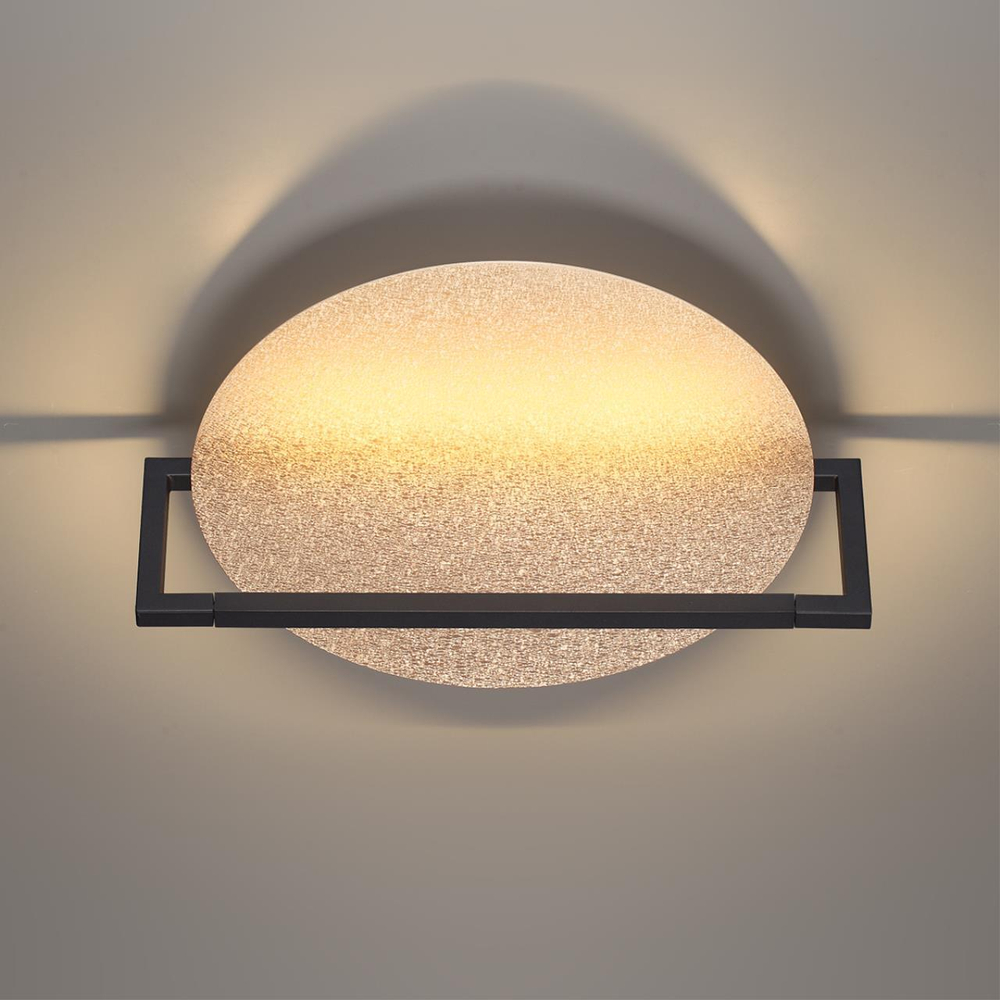 7016/15WL HIGHTECH ODL25 255 золотой ice crack/металл/акрил Настенно-потолочный светильник IP20 LED поворотный 360° 1*15W LUNAR