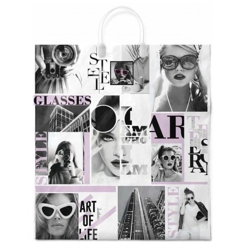 Пакет пластиковая ручка Россия 40*44 см 100 мкм ПВД Стилист 1 шт 100 шт/кор