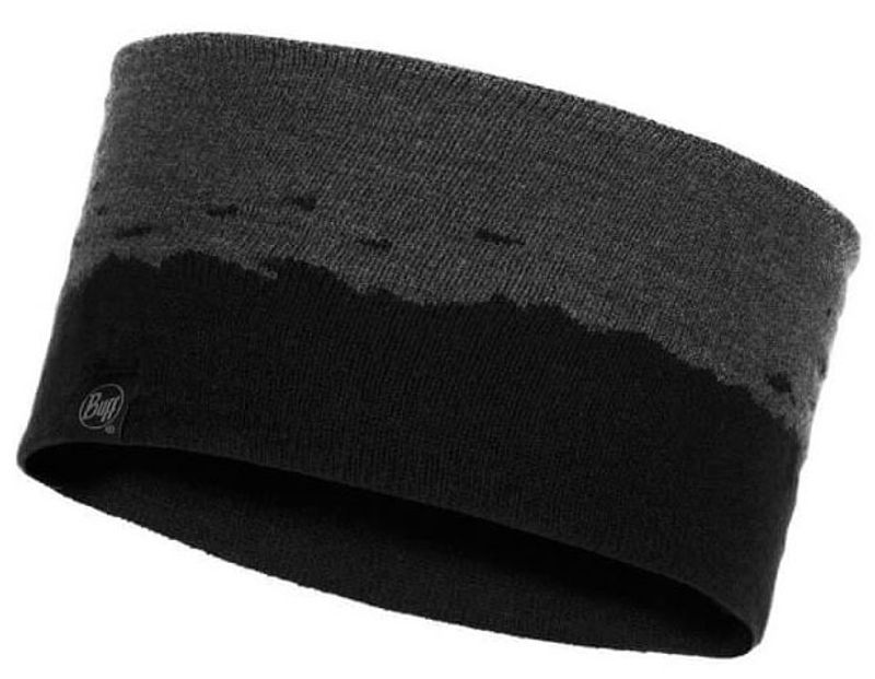 Повязка на голову вязаная Buff Headband Knitted Tove Black Фото 1