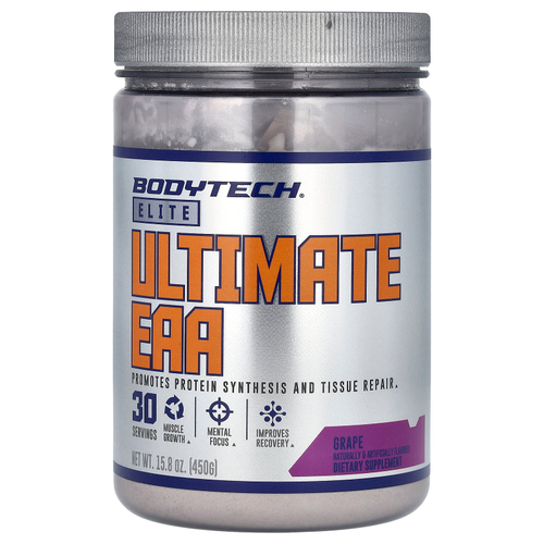BodyTech, Elite, Ultimate EAA, со вкусом винограда, 450 г (15,8 унции)