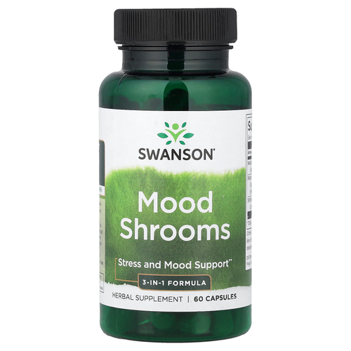 Swanson Vitamins, грибы для настроения, 60 капсул