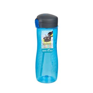 Бутылка для воды с трубочкой Sistema &quot;Hydrate&quot;, Тритан, 800 мл, цвет Голубой