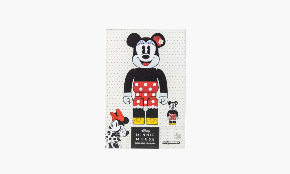 Bearbrick x Disney Minnie Mouse 100% & 400% Set