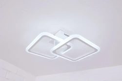 Люстра потолочная светодиодная Corpo 4030 , LED, цвет белый. Люстра с пультом управления, мощность 52 Вт. Светильник потолочный. Площадь освещения до 15 м2