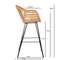 Барный стул Vetle Bent, светлый ротанг