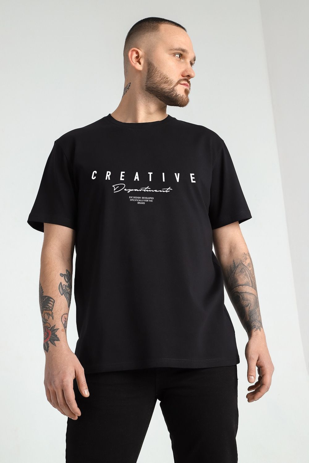 Фуфайка (футболка) мужская Клаб-2У Виотекс ЧЁРНЫЙ