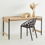 Стол компьютерный, 143х65х74, Айдельштедт, письменный, раскладной, в стиле лофт, массив дуба, MAKOSA