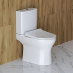 Унитаз-компакт безободковый с сиденьем BelBagno STEAM BB130CPR + BB130T