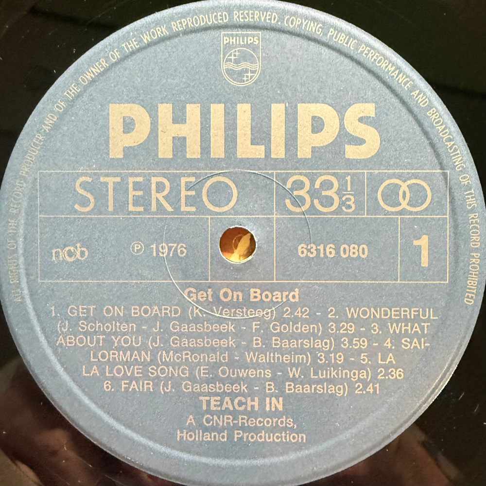 Teach-In ‎– Get On Board (Норвегия 1976г.)
