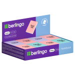 Ластик Berlingo "Notebook", термопластичная резина, цвета ассорти, 48*34*8мм