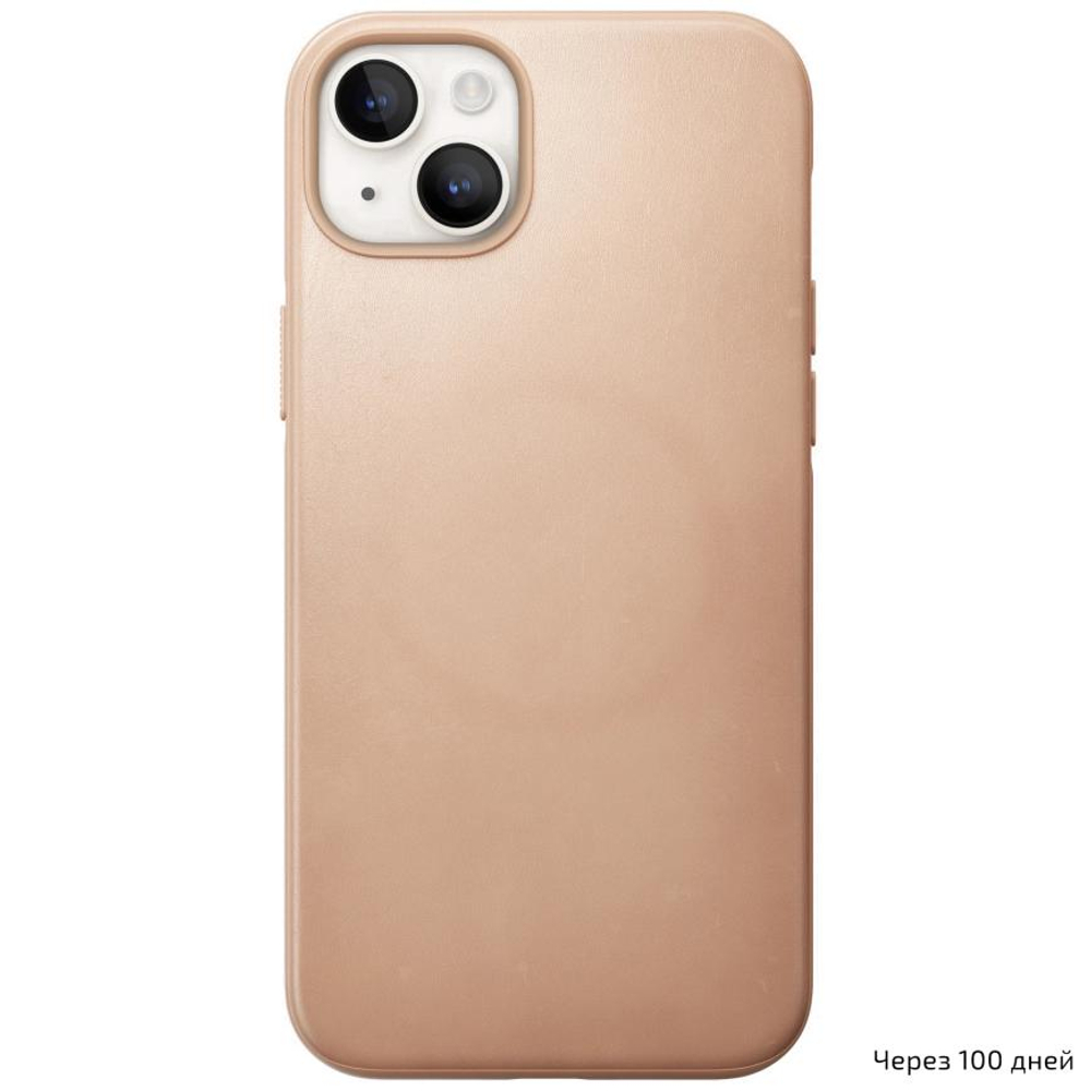 Кожаный чехол MagSafe Nomad Modern Leather Case для iPhone 14 Plus Чехол из натуральной цельнозерновой кожи ECCO