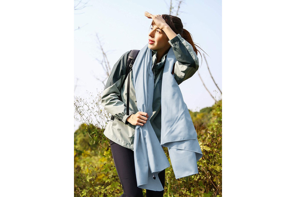 Полотенце спортивное охлаждающее RoadLike Camp 70*140 см серый