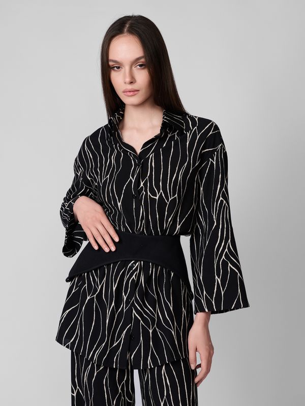 РУБАШКА С ШИРОКИМ РУКАВОМ