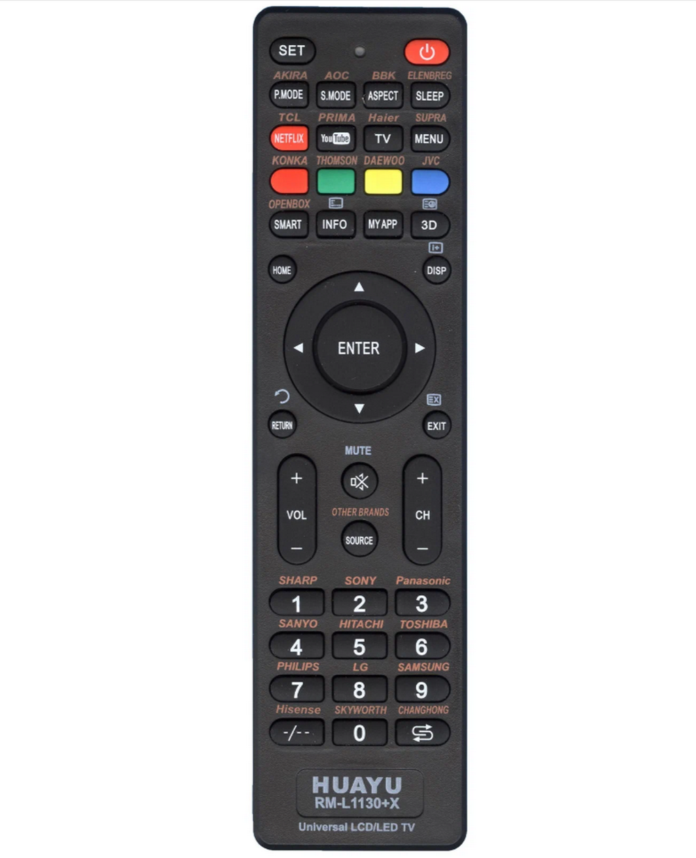 Пульт универсальный RM-L1130+X PLUS TV Huayu