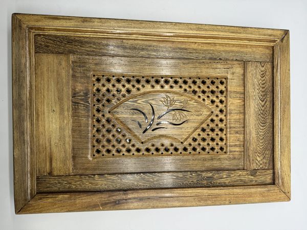 Доска с металическим поддоном, дерево, 54/36 см, ветка