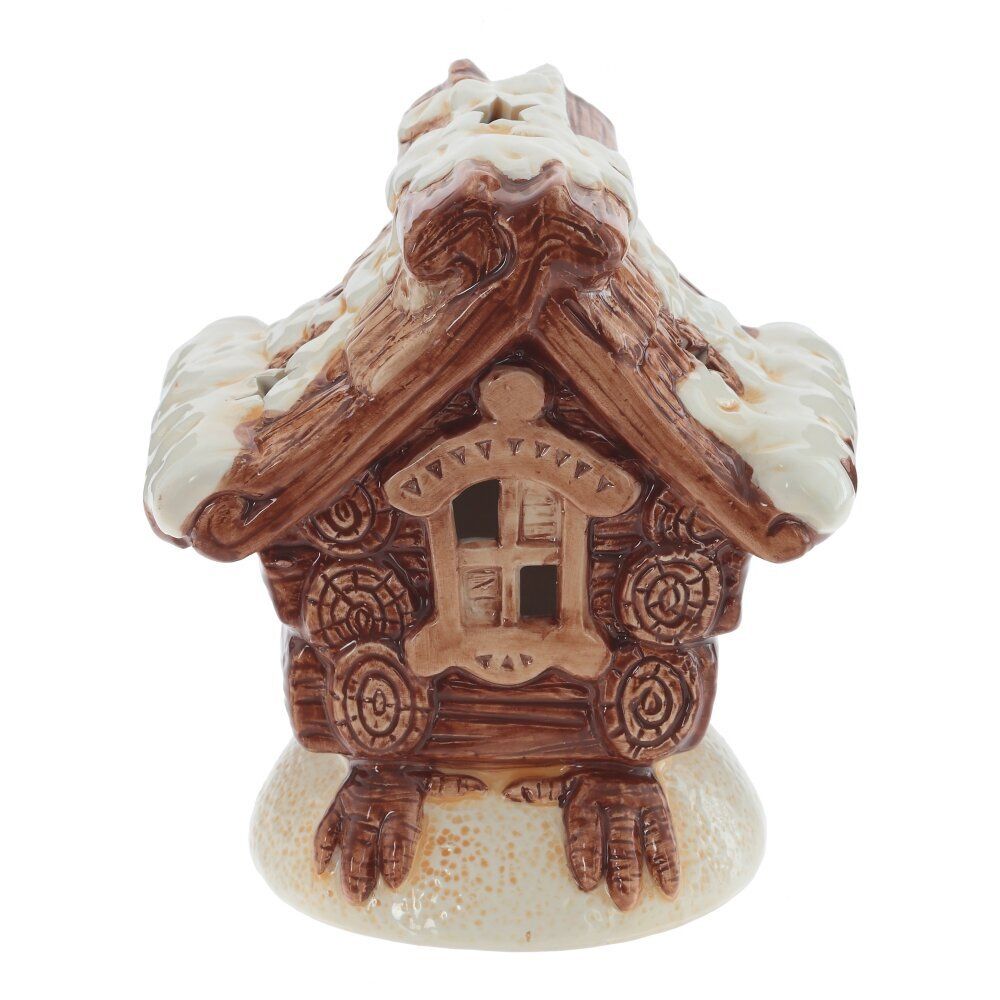 GAEM Фигурка декоративная "Избушка" с подсветкой (3xAAA), L15 W11 H17 см