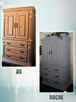 Краска для мебели, дерева и пластика матовая без запаха Гумвнутрянка серая 1 литр.