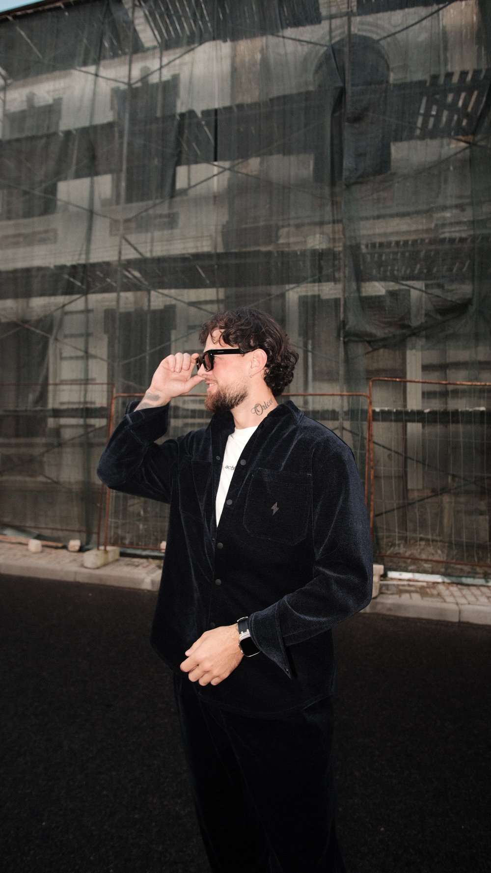 Рубаха "Velvet" синяя