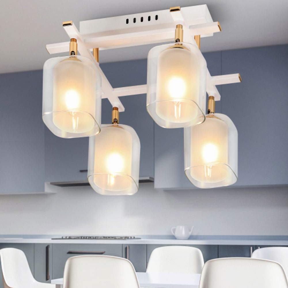 Светильник потолочный Rivoli Helga 3100-304 4 * Е27 40 Вт модерн | Модерн