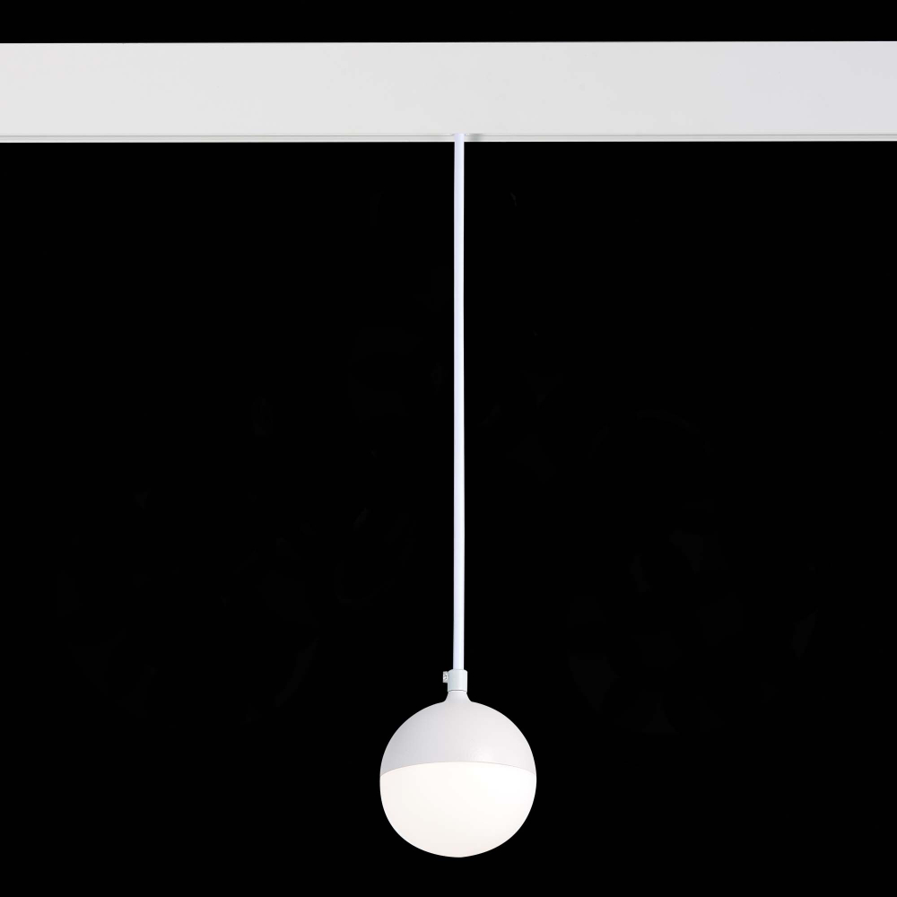 ST358.543.07 Магнитный трековый светильник подвесной Белый LED 1*7W 4000K 520Lm Ra&gt;80 120° IP20 D90x SKYLINE 48