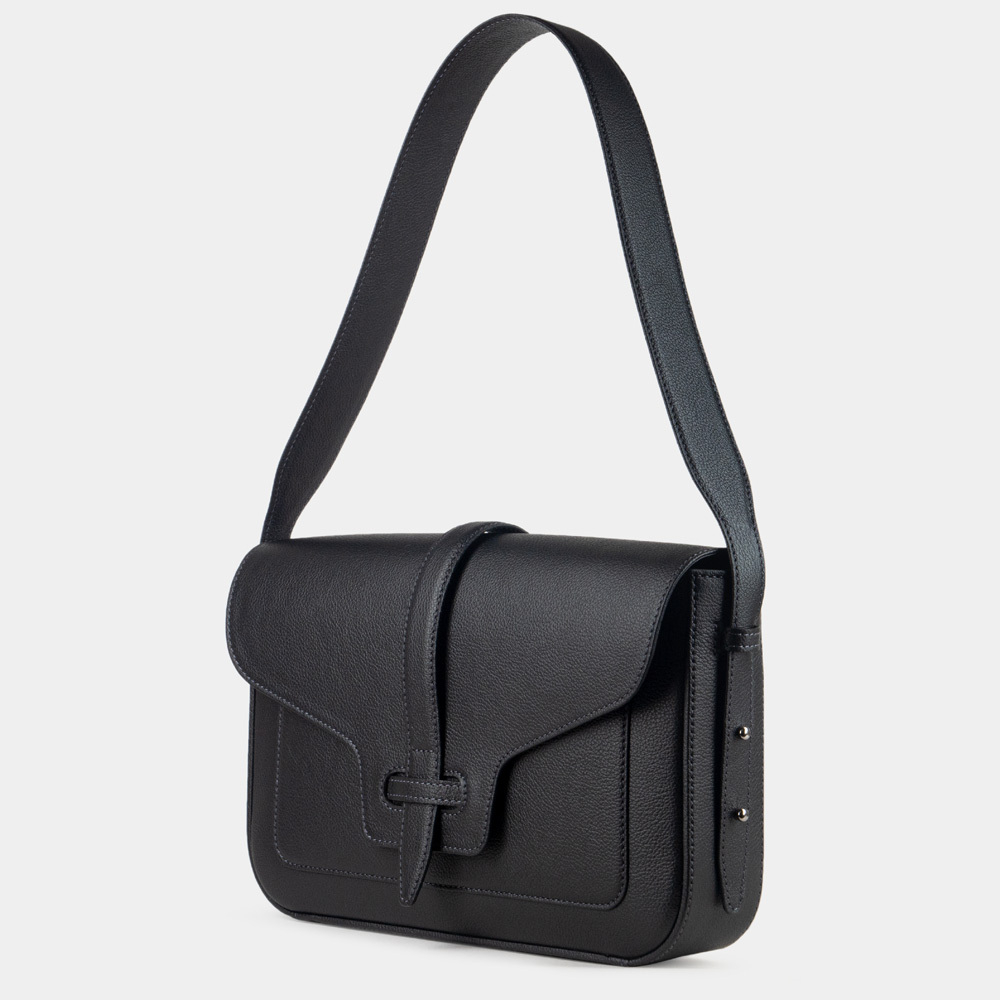 Сумка Universel из кожи теленка, черного цвета