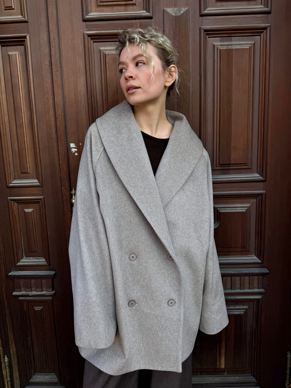 пальто JIL beige