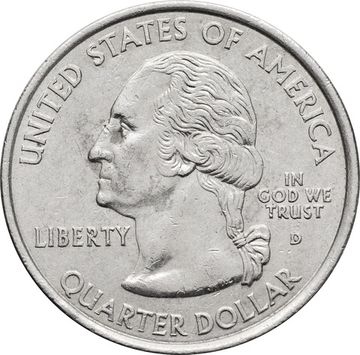 25 центов (1/4 доллара, квотер) 2002 США «Штат Теннесси» (D) 