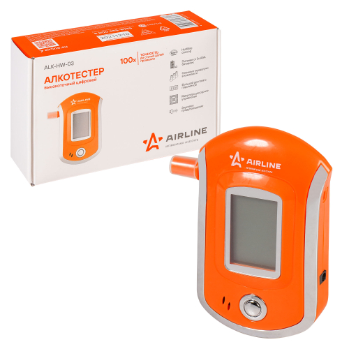 Алкотестер Airline с Hot Wire сенсором большой ЖК дисплей