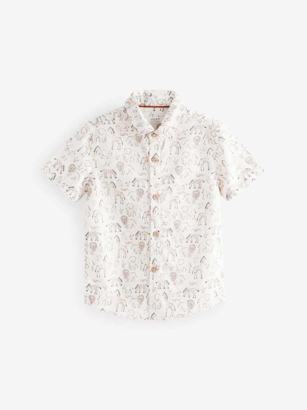 Рубашка и галстук-бабочка в комплекте для мальчика Next E32-655, Кремовый