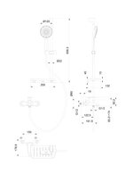 Смеситель для ванны с душевым гарнитуром WONZON & WOGHAND ALFA, Хром (WW-AE3201-CR)