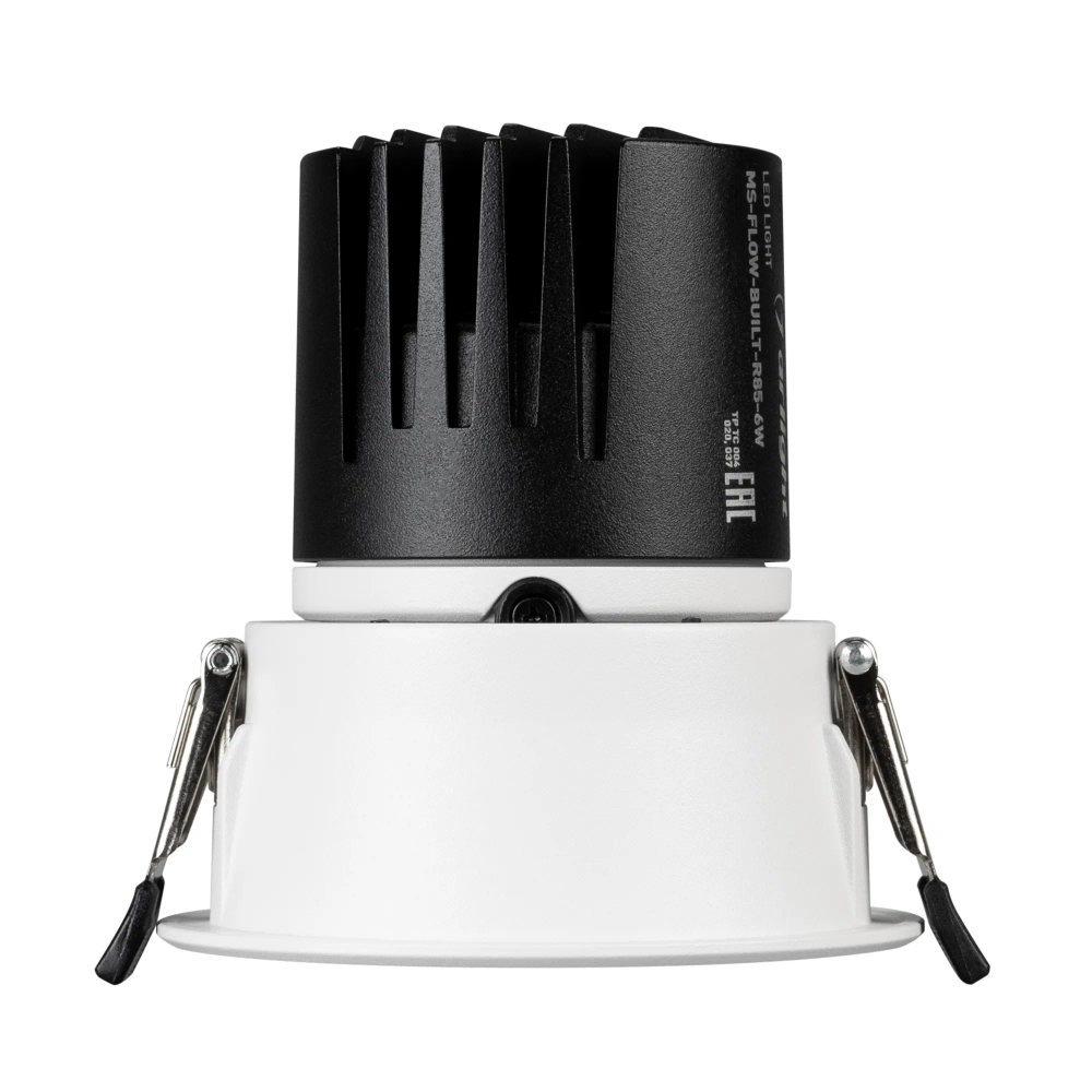 Светильник MS-FLOW-BUILT-R85-12W Warm3000 (WH, 55 deg, 230V) (Arlight, IP20 Металл, 5 лет) 060916