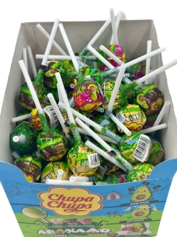 Карамель на палочке Аво-кадо Микс ( 100шт по 12гр.)