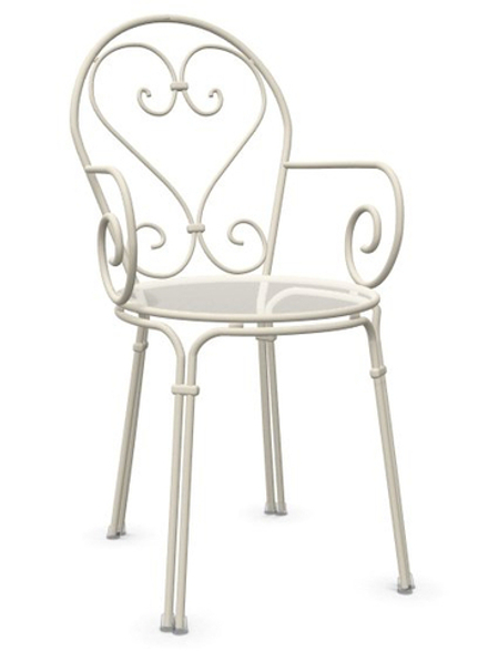 Кресло металлическое EMU Pigalle, белый