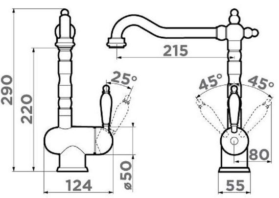 Смеситель OMOIKIRI Kyoto-SI(арт.4994297)